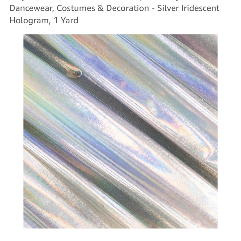 FabricLA Metallic Foil Lame Spandex - Knit Fabric, 4-Way Stretch, 60" Inch Wide